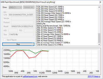 USB Flash Benchmark screenshot