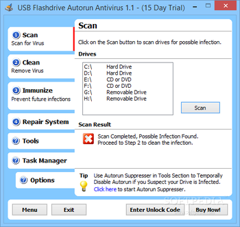 USB Flash Drive Autorun Antivirus screenshot