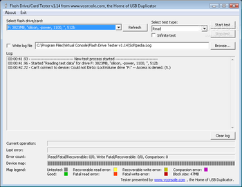 USB Flash Drive Tester screenshot