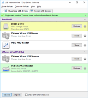 USB Network Gate screenshot