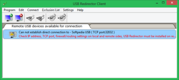 USB Redirector Client screenshot