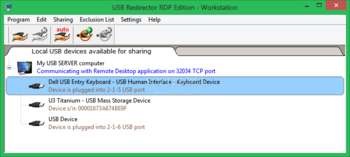 USB Redirector RDP Edition screenshot