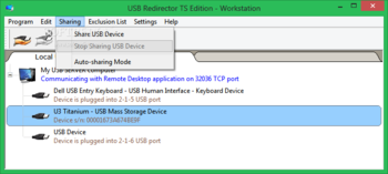 USB Redirector TS Edition screenshot 2