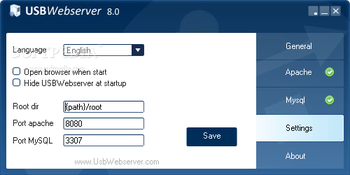 USB Webserver screenshot 4