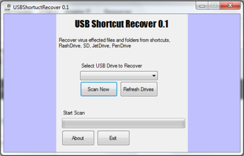 USBShortcutRecover screenshot