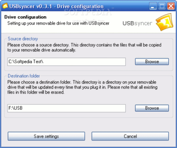 USBsyncer screenshot 2