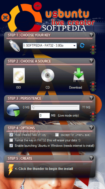 uSbuntu Live Creator screenshot