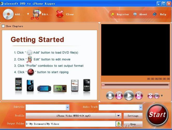 uSeesoft DVD to iPhone Ripper screenshot 2