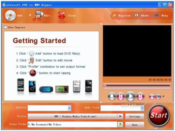 uSeesoft DVD to WMV Ripper screenshot 3