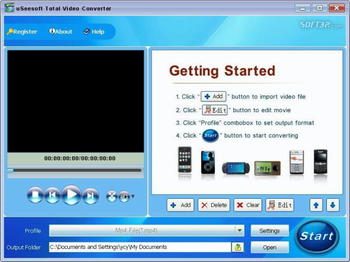 uSeesoft Total Video Converter screenshot 3