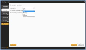 User Import Tool screenshot 2