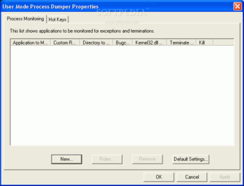 User Mode Process Dumper screenshot