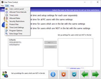 User Time Control screenshot 3