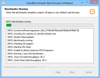 UserBenchmark screenshot 2