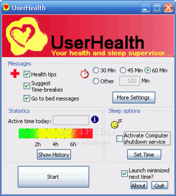 UserHealth screenshot