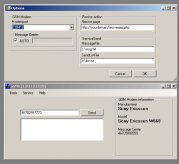 uSMS screenshot