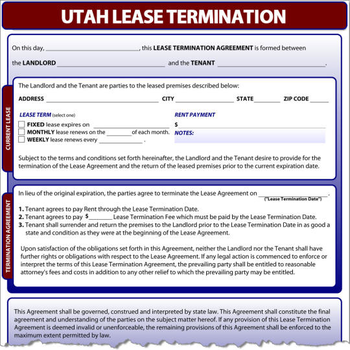 Utah Lease Termination screenshot