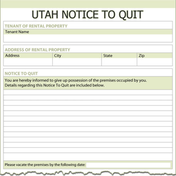 Utah Notice To Quit screenshot