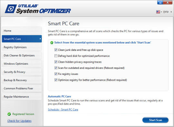 Utililab SystemOptimizer screenshot 2