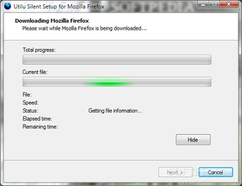Utilu Silent Setup for Mozilla Firefox screenshot