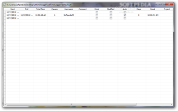 utlTimeLogger Portable screenshot 4