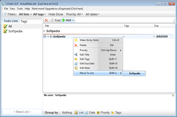 uTodo screenshot 2