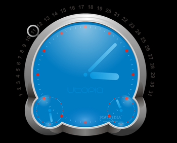 Utopia Clock Screensaver screenshot