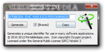 UUID-GUID Generator Portable screenshot