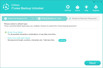 UUkeys iTunes Backup Unlocker screenshot 2