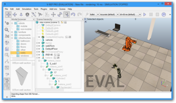 V-REP screenshot