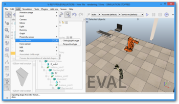 V-REP screenshot 5