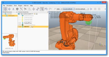 V-REP Player screenshot