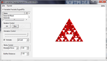 V-variable Fractal Generator screenshot