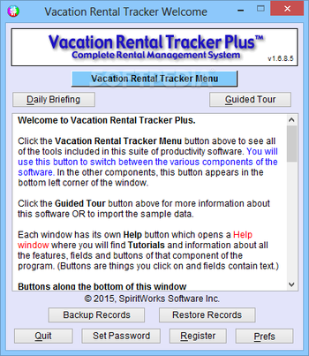 Vacation Rental Tracker Plus screenshot