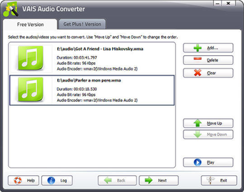 VAIS Audio Converter screenshot
