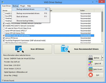 VAIS Driver Backup screenshot
