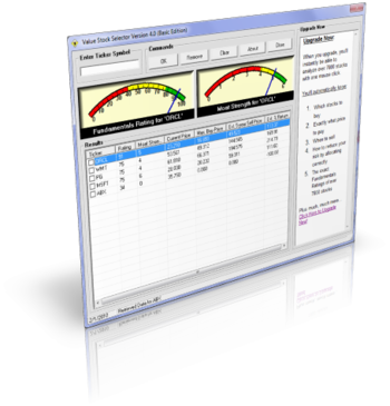 Value Stock Selector screenshot