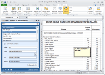 Values Converter for Excel screenshot