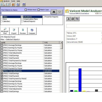 Varicent Model Analyzer screenshot