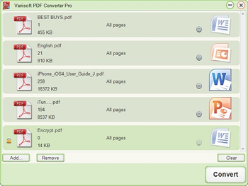 Variisoft PDF Converter Pro screenshot