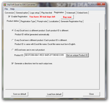 VaySoft Excel to EXE Converter screenshot 5