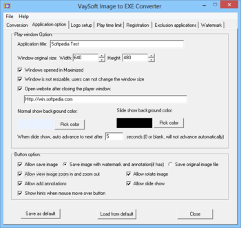 VaySoft Image to EXE Converter screenshot 2