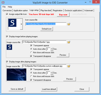 VaySoft Image to EXE Converter screenshot 3