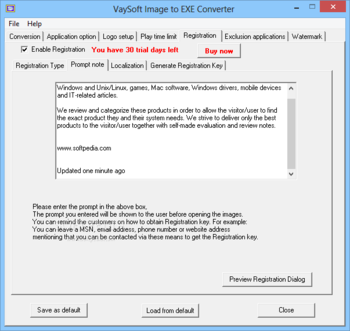VaySoft Image to EXE Converter screenshot 6