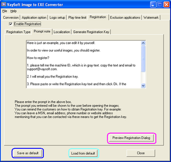 VaySoft Image to EXE Converter screenshot 2