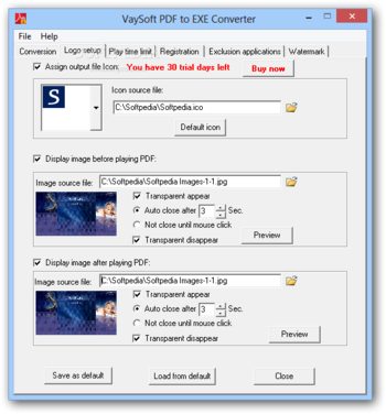VaySoft PDF to EXE Converter screenshot 2