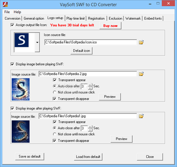 VaySoft SWF to CD Converter screenshot 3