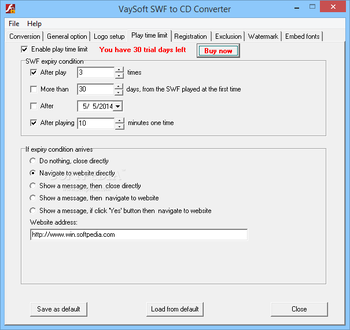 VaySoft SWF to CD Converter screenshot 4
