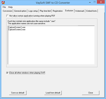VaySoft SWF to CD Converter screenshot 6