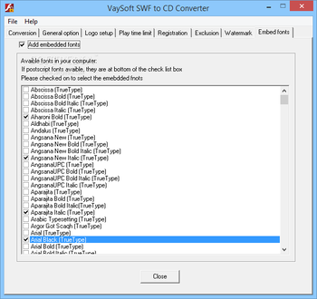 VaySoft SWF to CD Converter screenshot 8